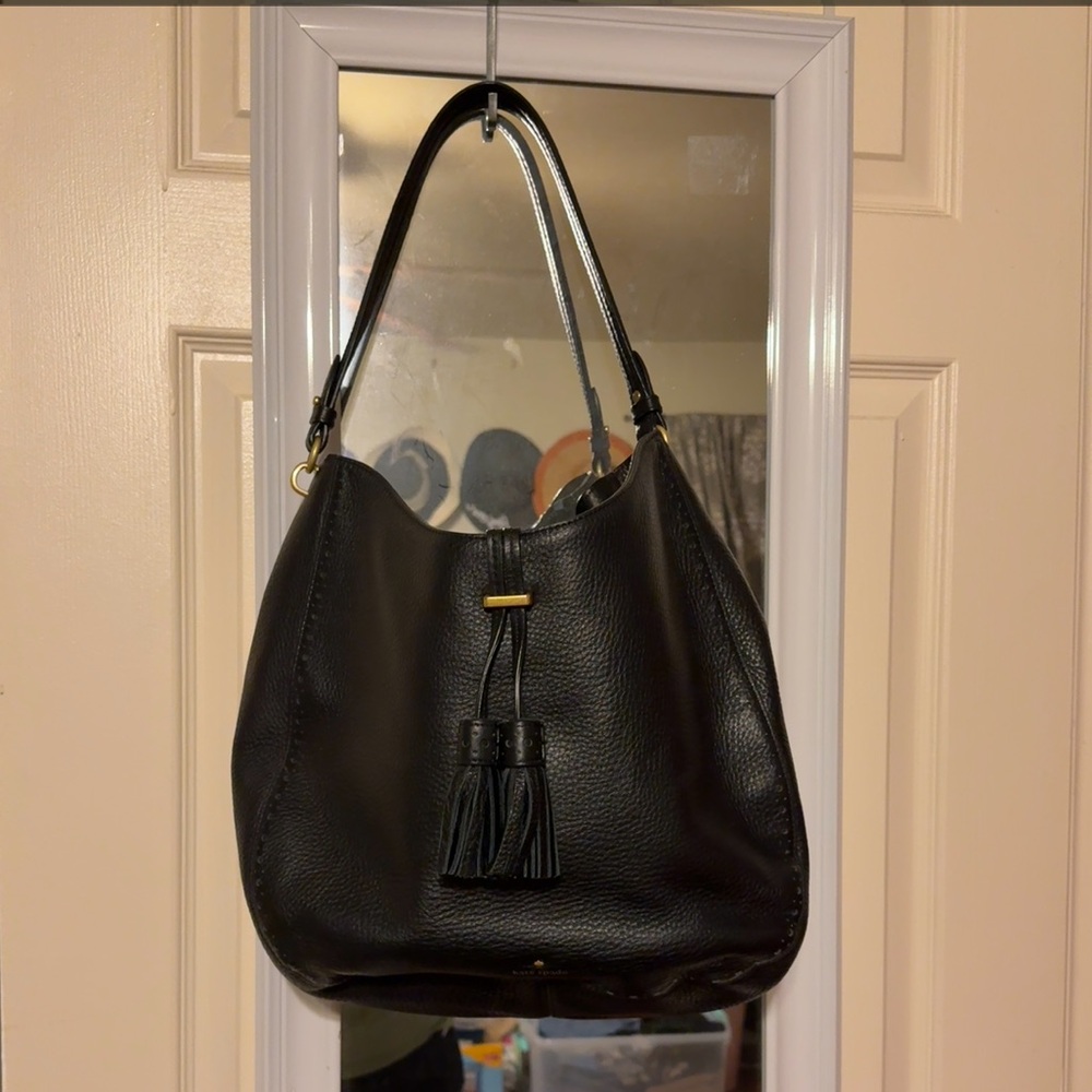 Kate Spade Black Leather Shoulder Bag